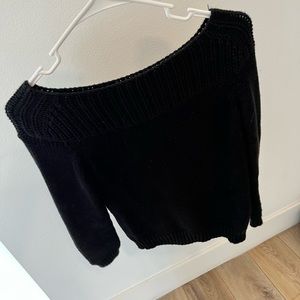 Massimo Dutti Sweaters | Massimo Dutti Black Crewneck Sweater